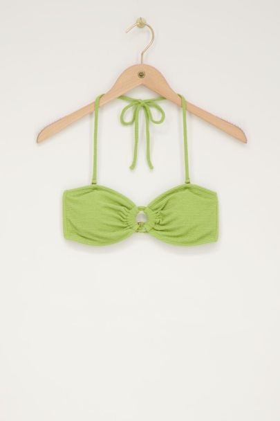 Groene Bikini Top Bandeau Met Lurex My Jewellery