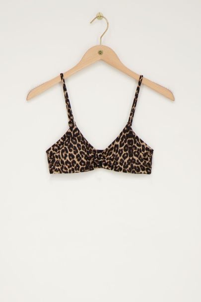 Panterprint Bikini Top Met Cut Out My Jewellery