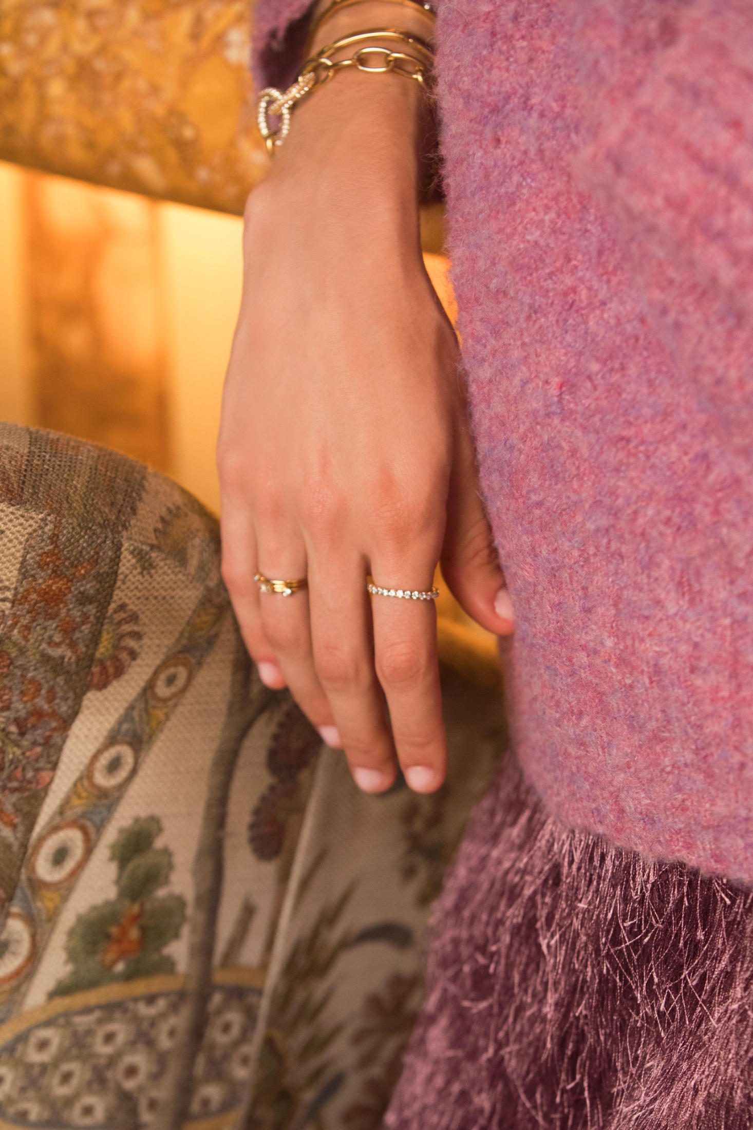 Magical minimalist ring with rhinestones | My Jewellery