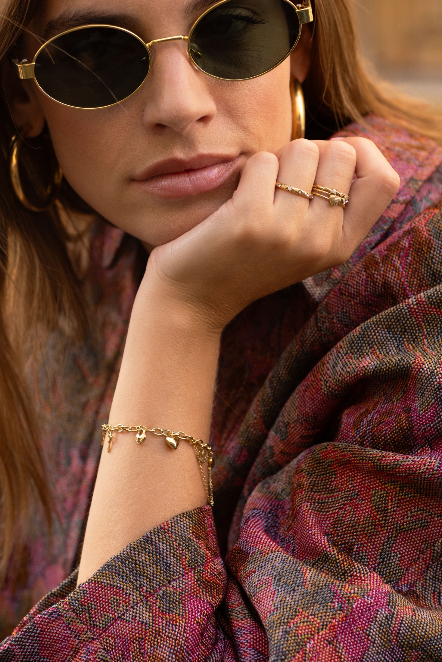 Triple ring love with rhinestones | My Jewellery