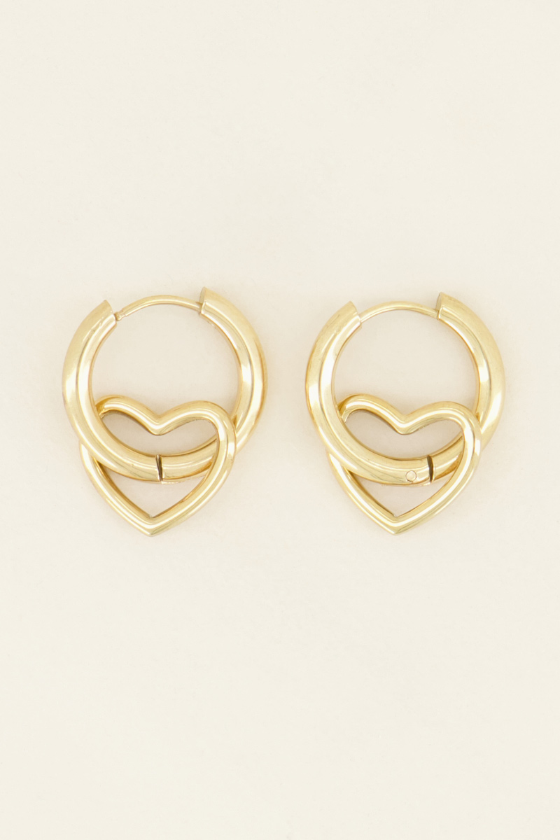 Boucles d’oreilles avec cœur ajouré