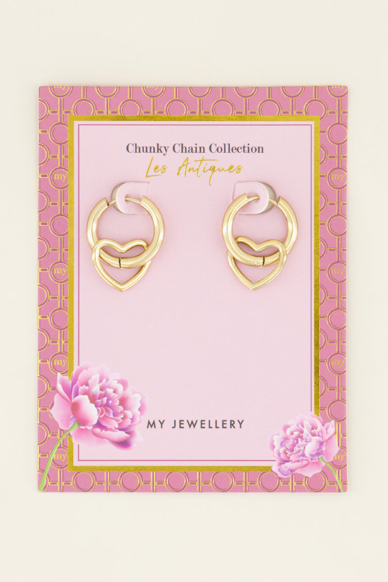 Oorringen met open hartje | My Jewellery