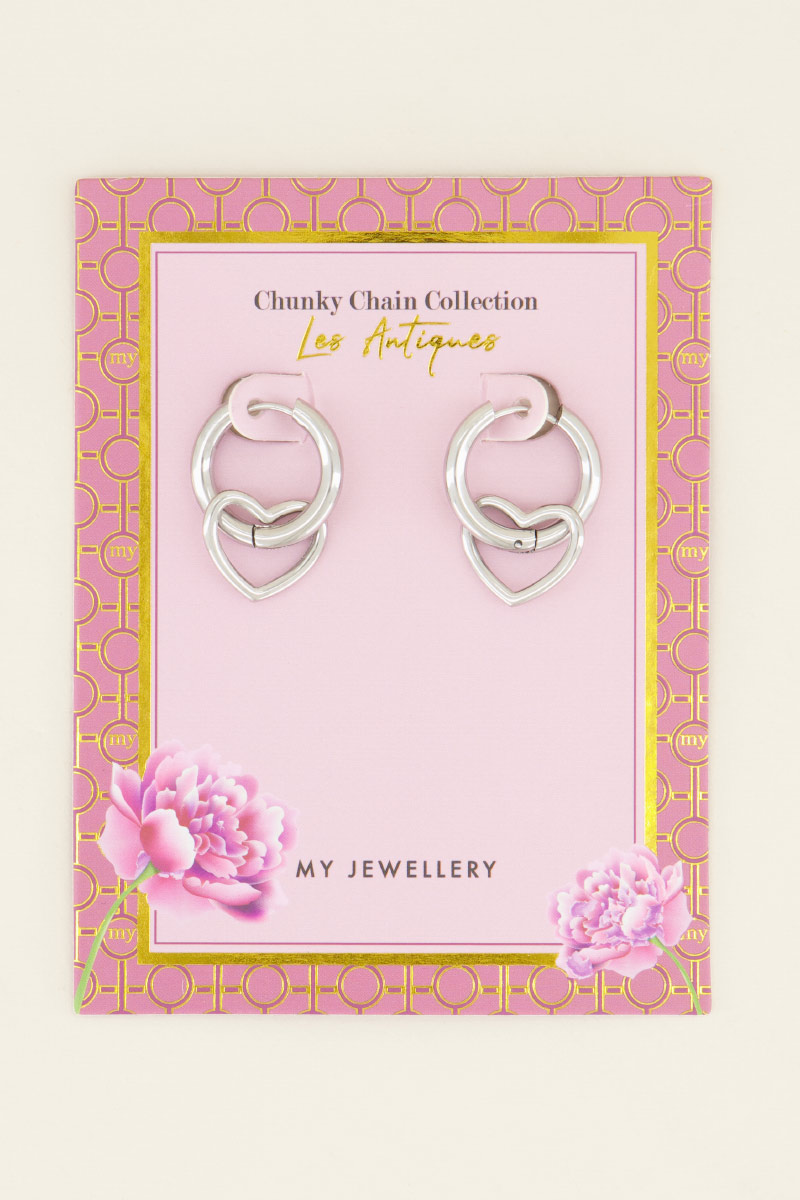 Oorringen met open hartje | My Jewellery