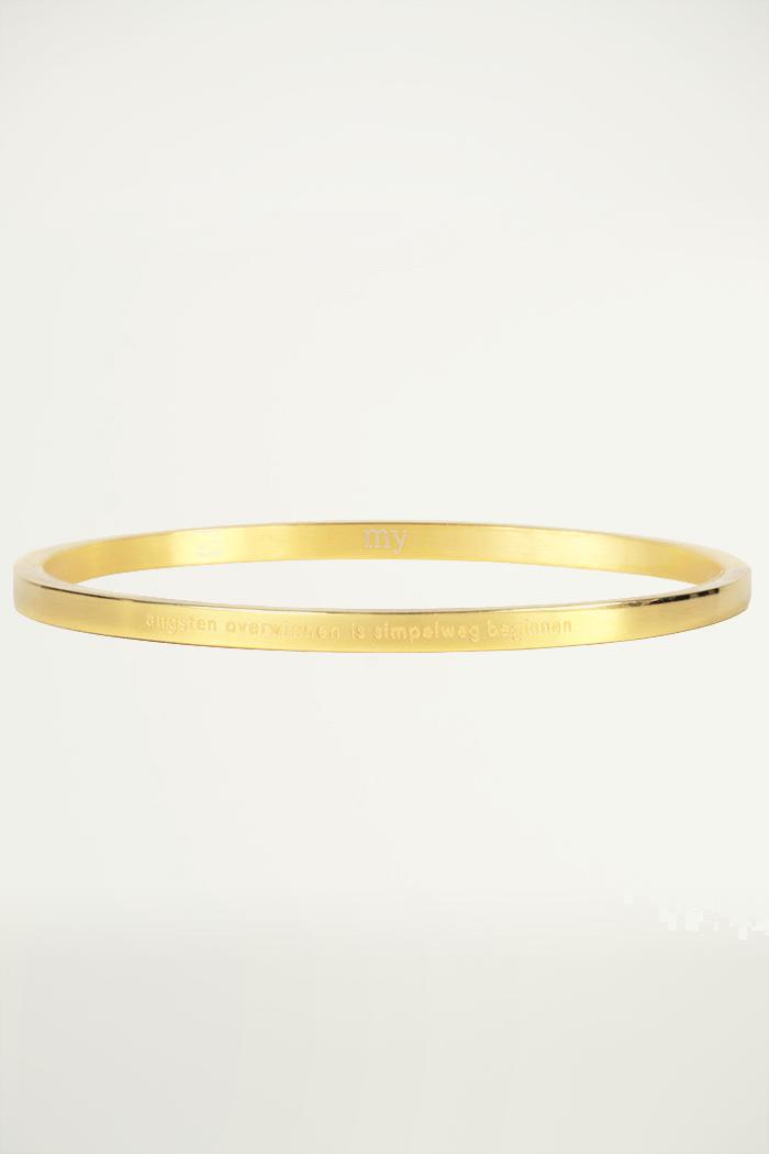 Bangle quote roestvrij staal, Armbanden