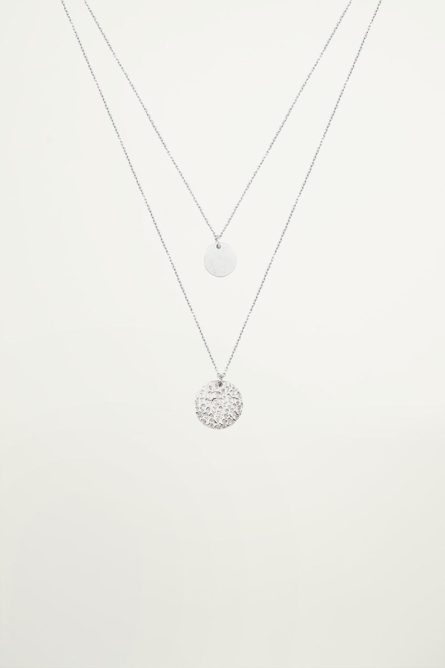 My Jewellery Dubbele ketting munten female Goud/Zilver one size