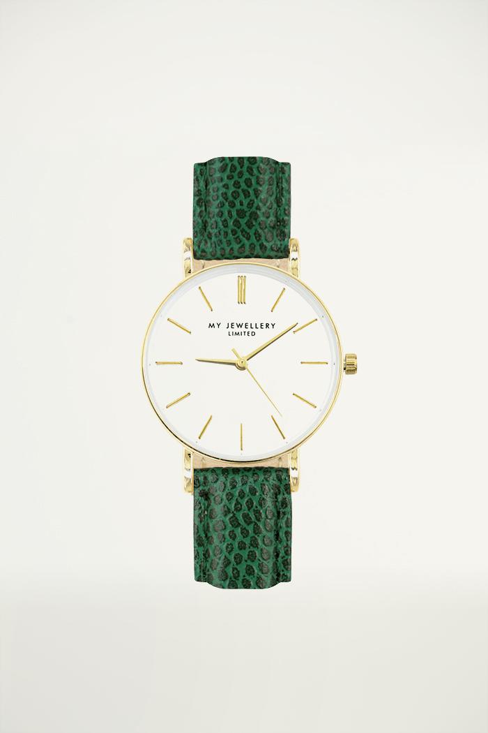 My Jewellery Small Vintage Watch - Green female Groen one size