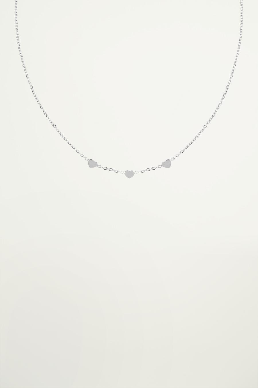 My Jewellery Ketting drie hartjes female Goud/Zilver one size