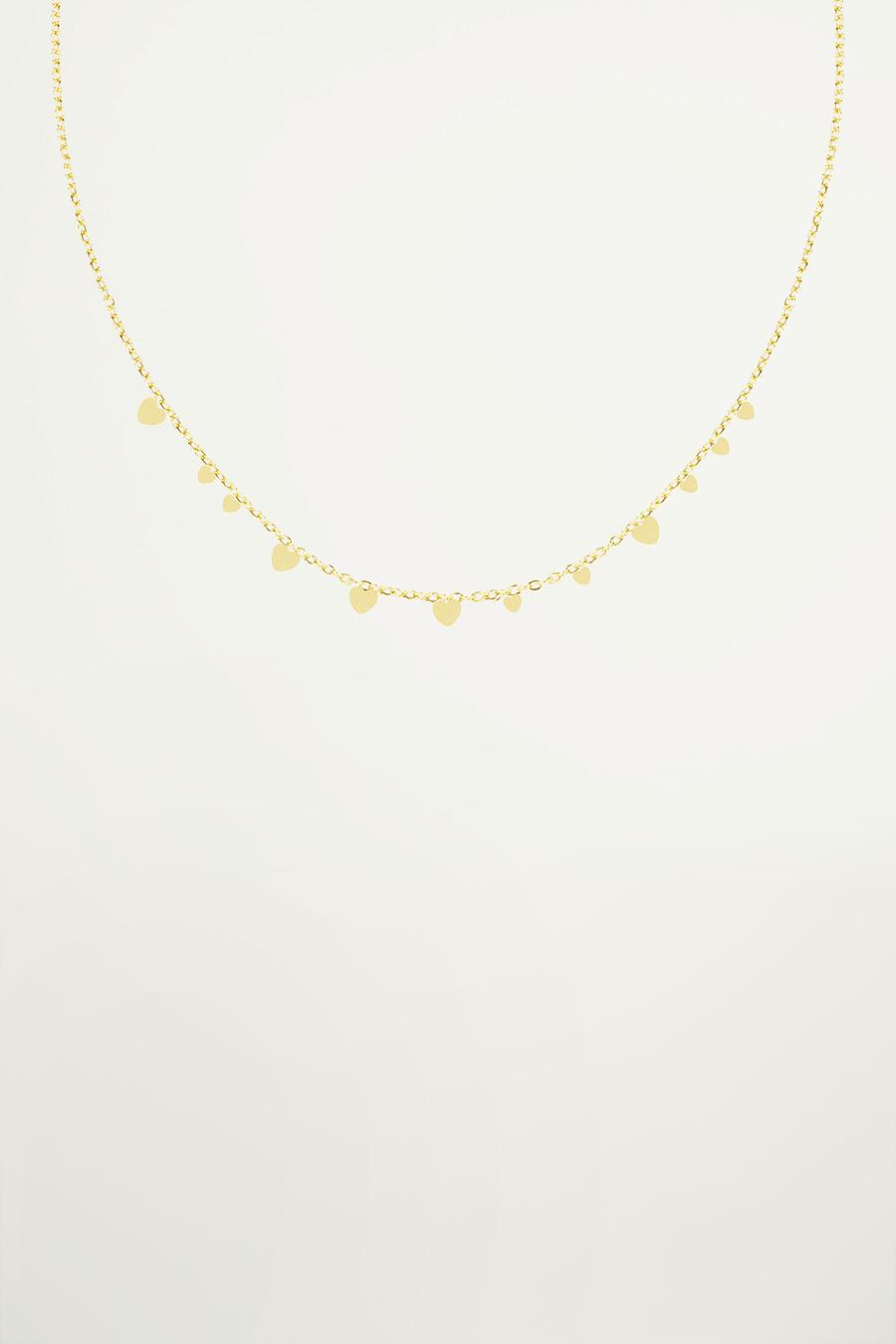 My Jewellery Ketting kleine hartjes female Goud/Zilver one size
