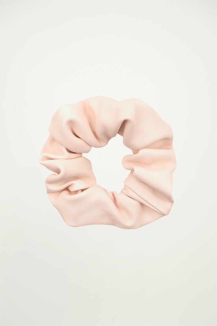 My Jewellery Light Pink Faux Leather Scrunchie Lichtroze one size