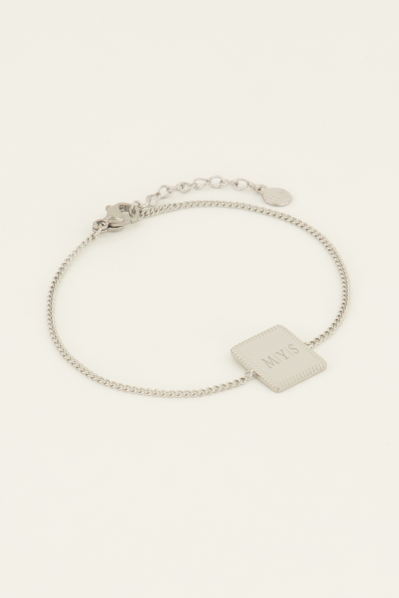 Atelier armband met vierkante bedel | My Jewellery