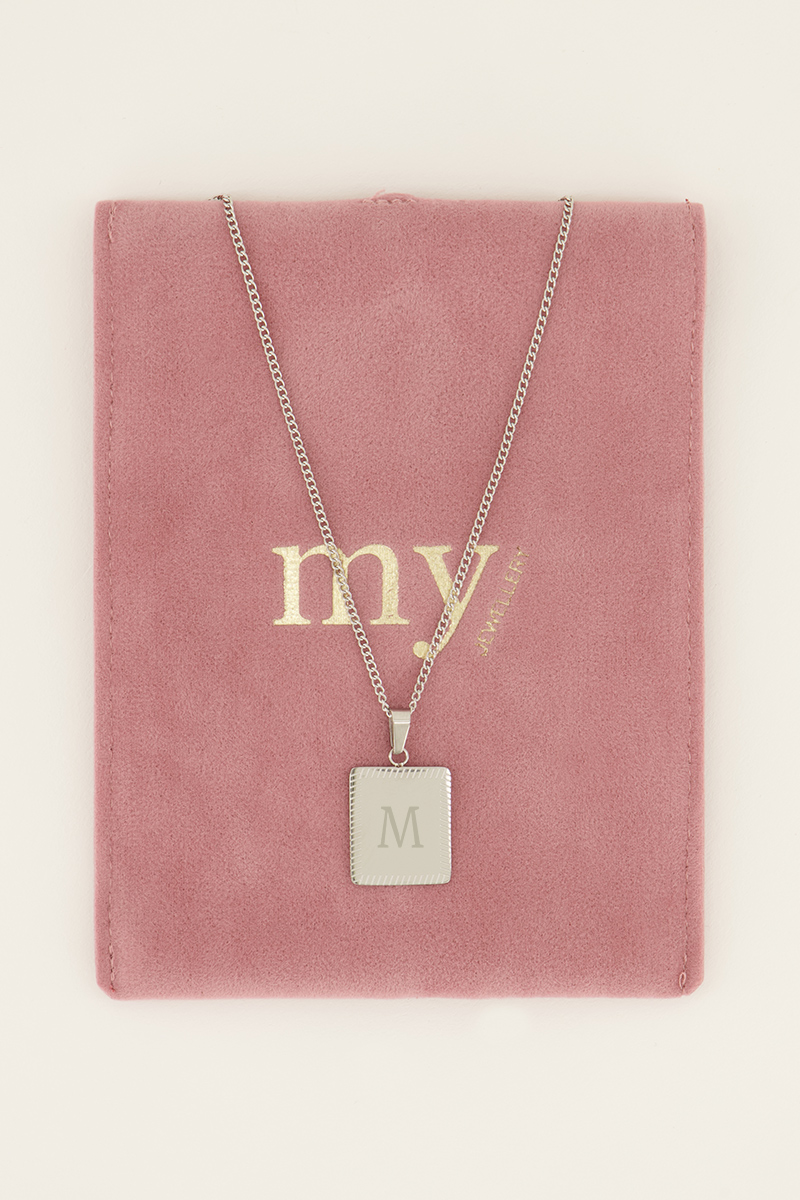 Atelier lange ketting met vierkante bedel | My Jewellery