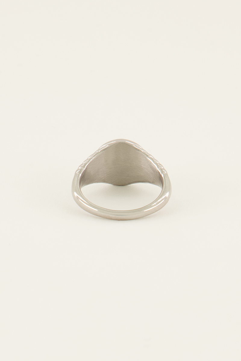 Atelier zegelring met ribbels | My Jewellery