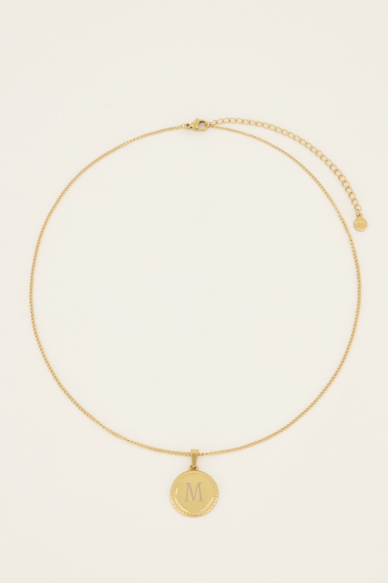 Atelier ketting met ronde bedel kort | My Jewellery