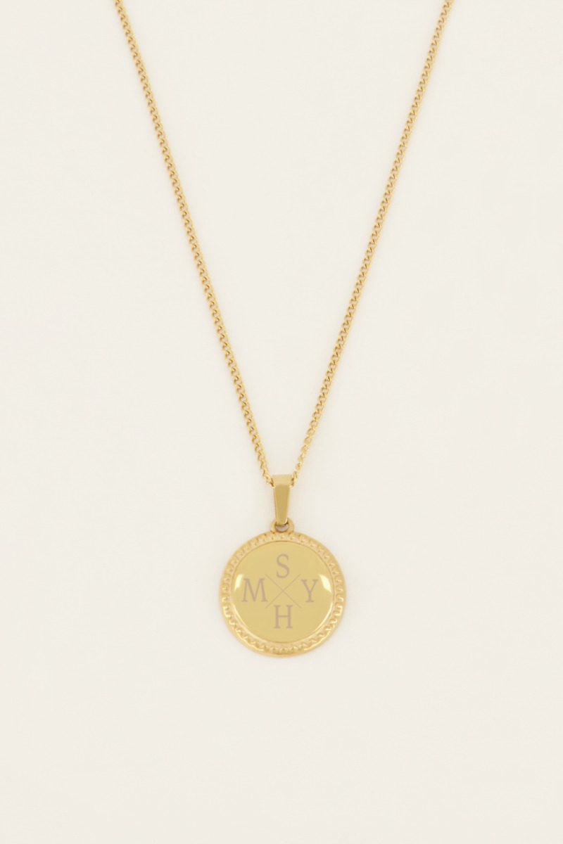 Atelier ketting met ronde bedel lang | My Jewellery