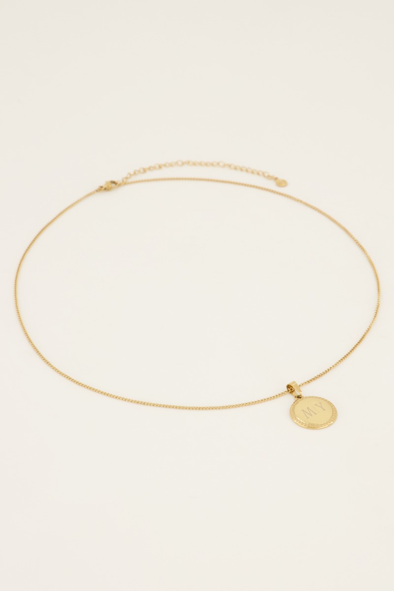 Atelier ketting met ronde bedel lang | My Jewellery