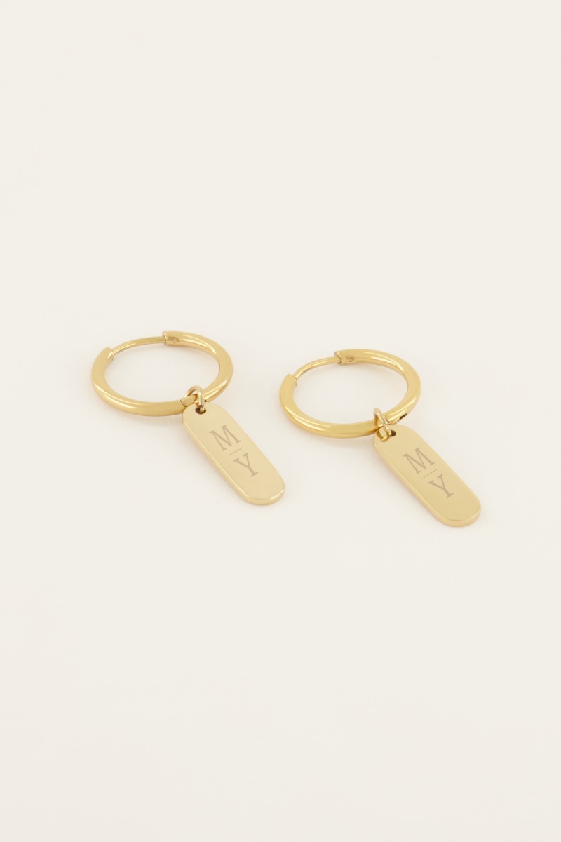 Atelier oorringen met bedel | My Jewellery