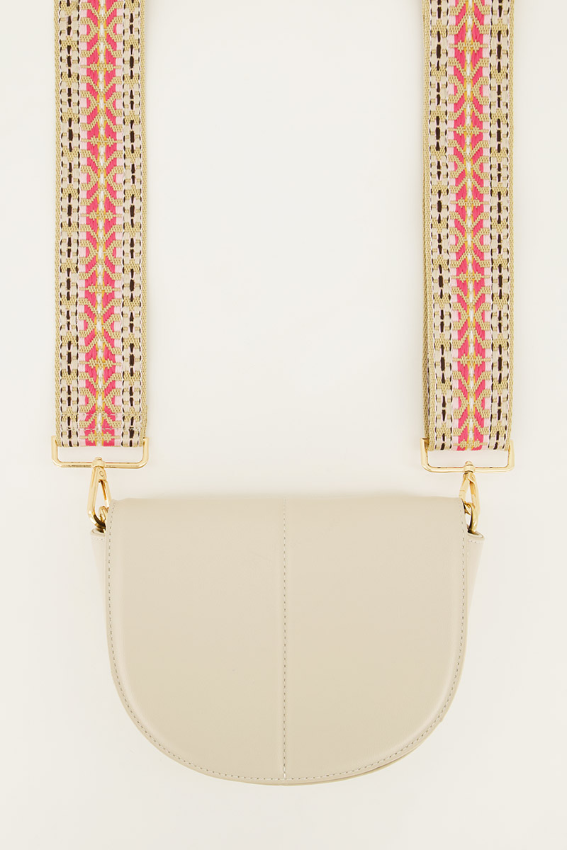 Aztec bag strap light pink | My Jewellery