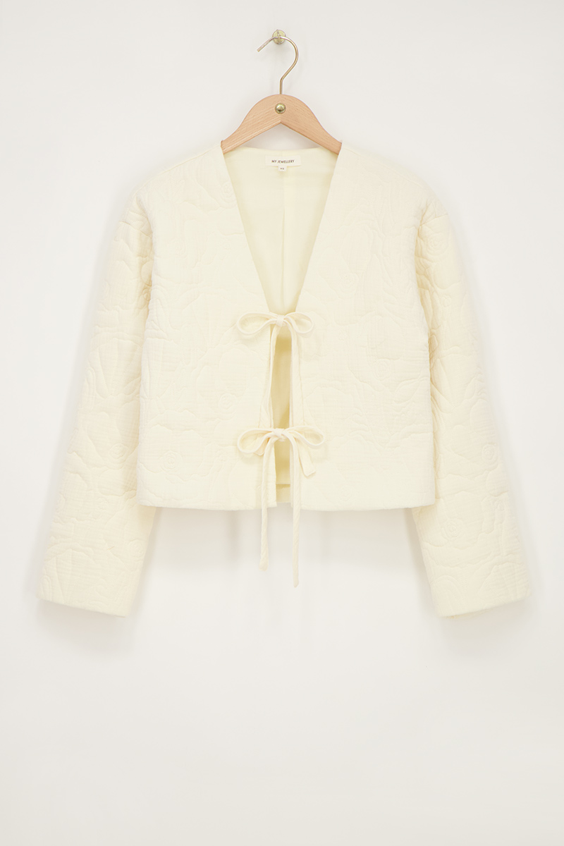 Beige bomber jacket | My Jewellery