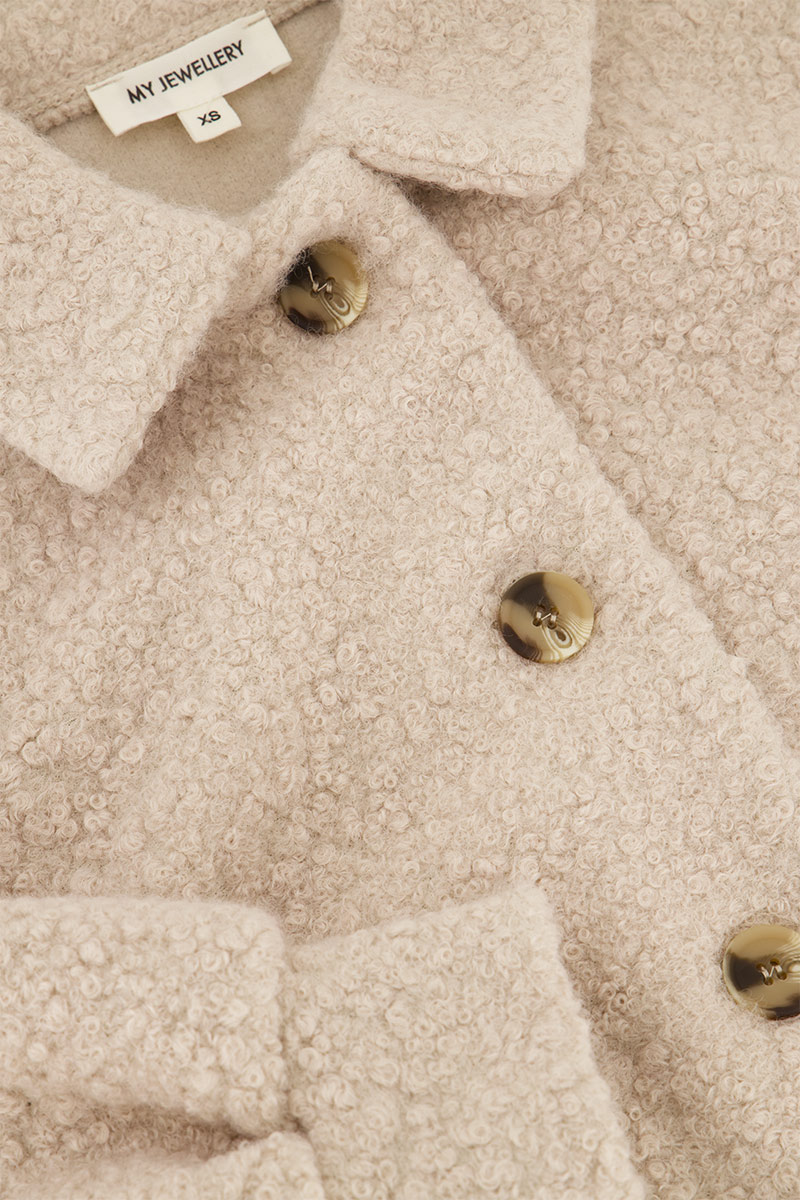 Beige bouclé jacket | My Jewellery