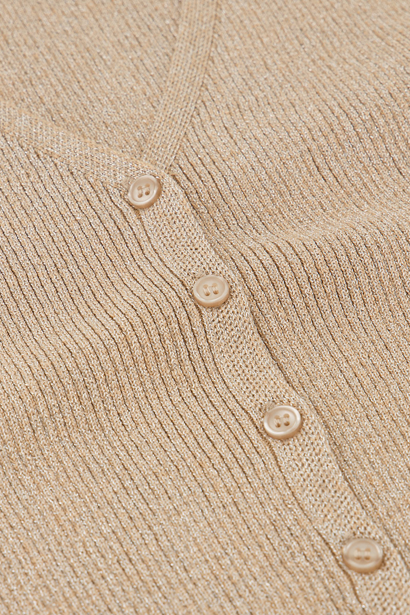 Beige gilet with buttons | My Jewellery