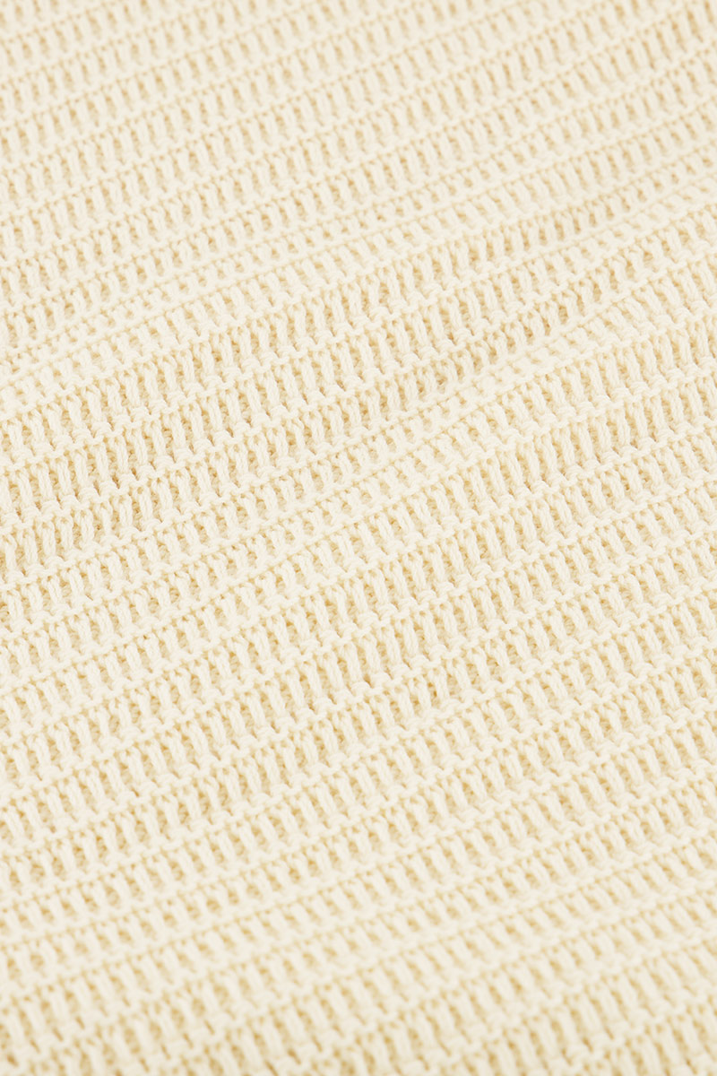 Beige knit midi skirt with split | My Jewellery