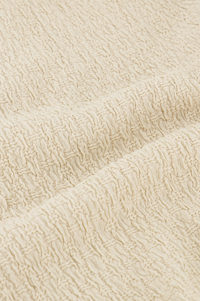 Beige one-shoulder top with structure | My Jewellery