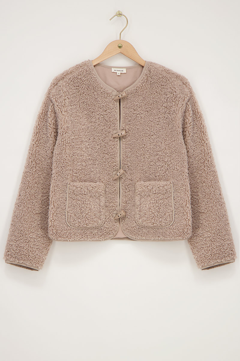 Veste teddy avec boutons | - My jewellery - Modalova
