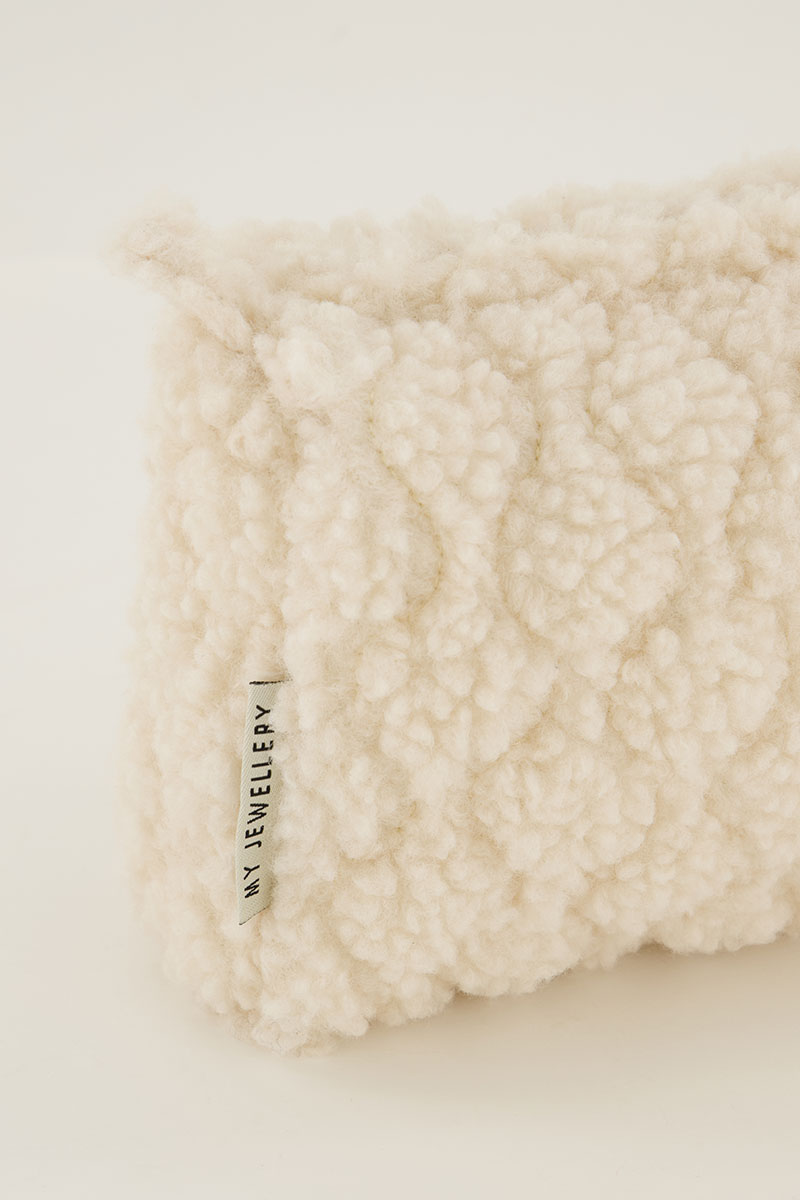 Beige teddy toiletry bag set | My Jewellery