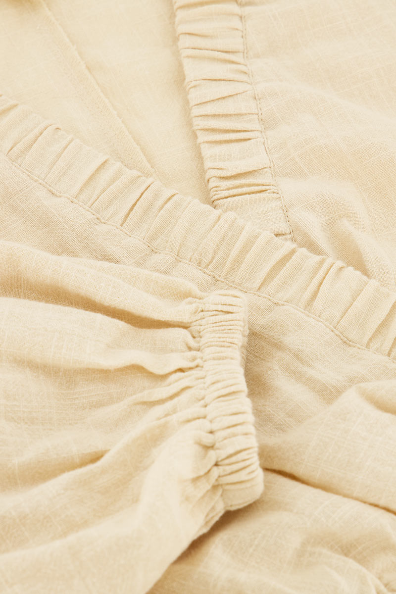 Beige top with linen look | My Jewellery