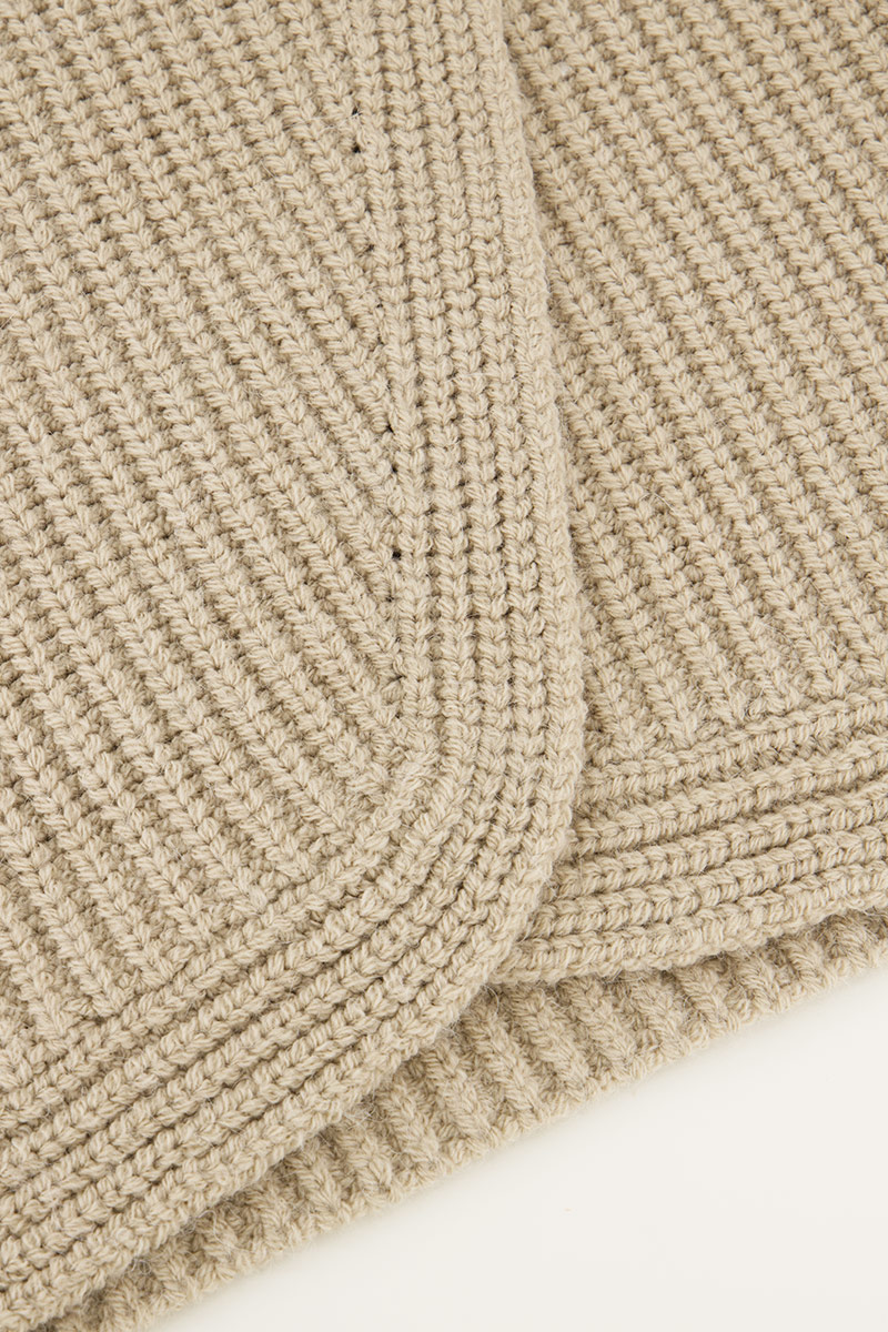 Beige knit skirt with overlap | My Jewellery