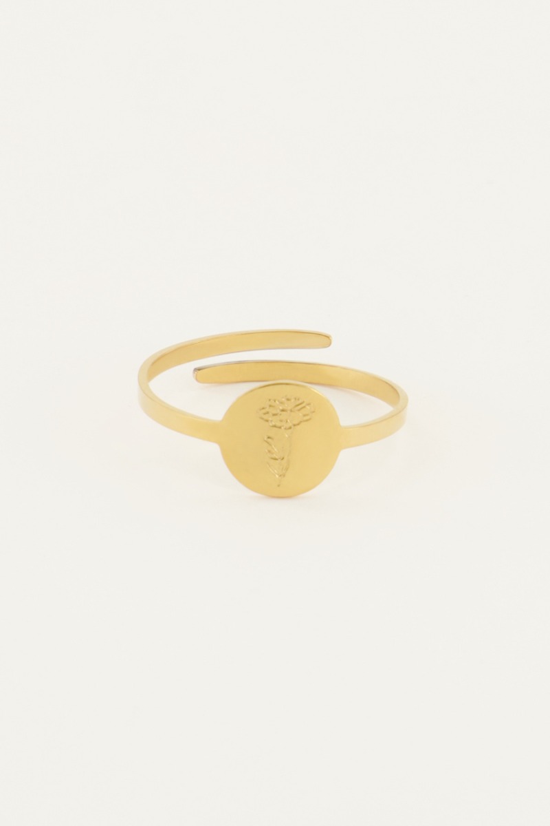 My jewellery Birth Flower Ring