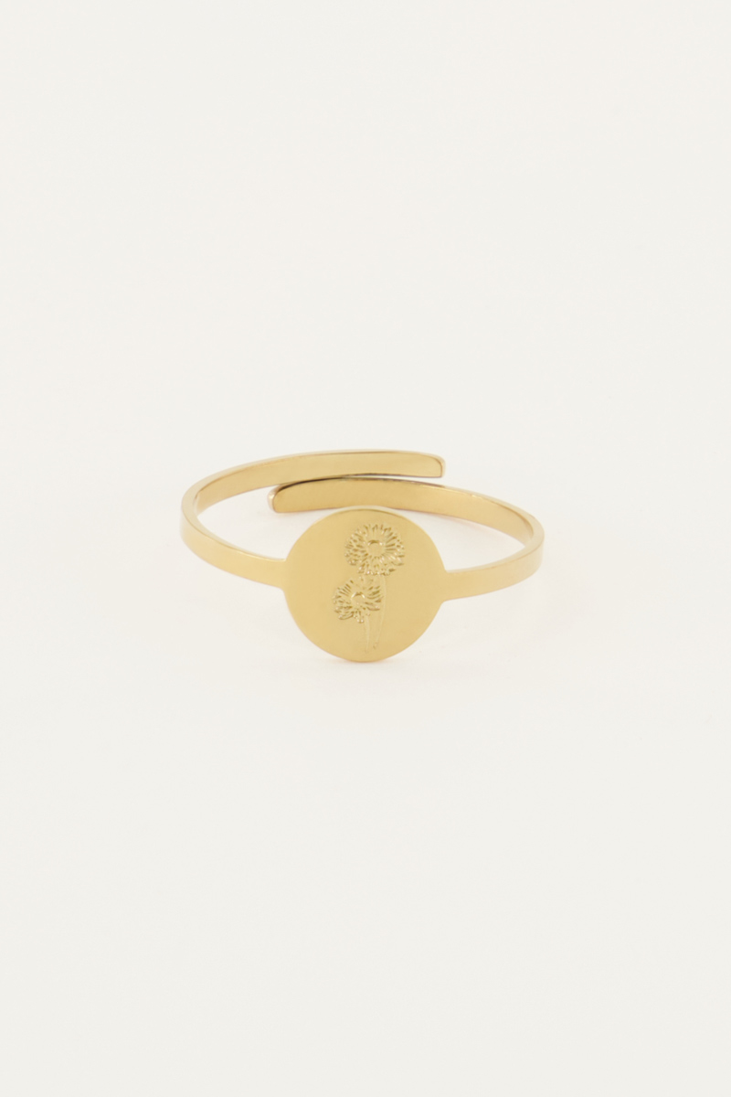 My jewellery Birth Flower Ring