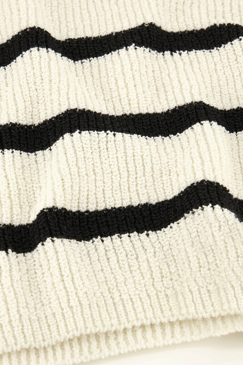 Black & white striped sweater | My Jewellery