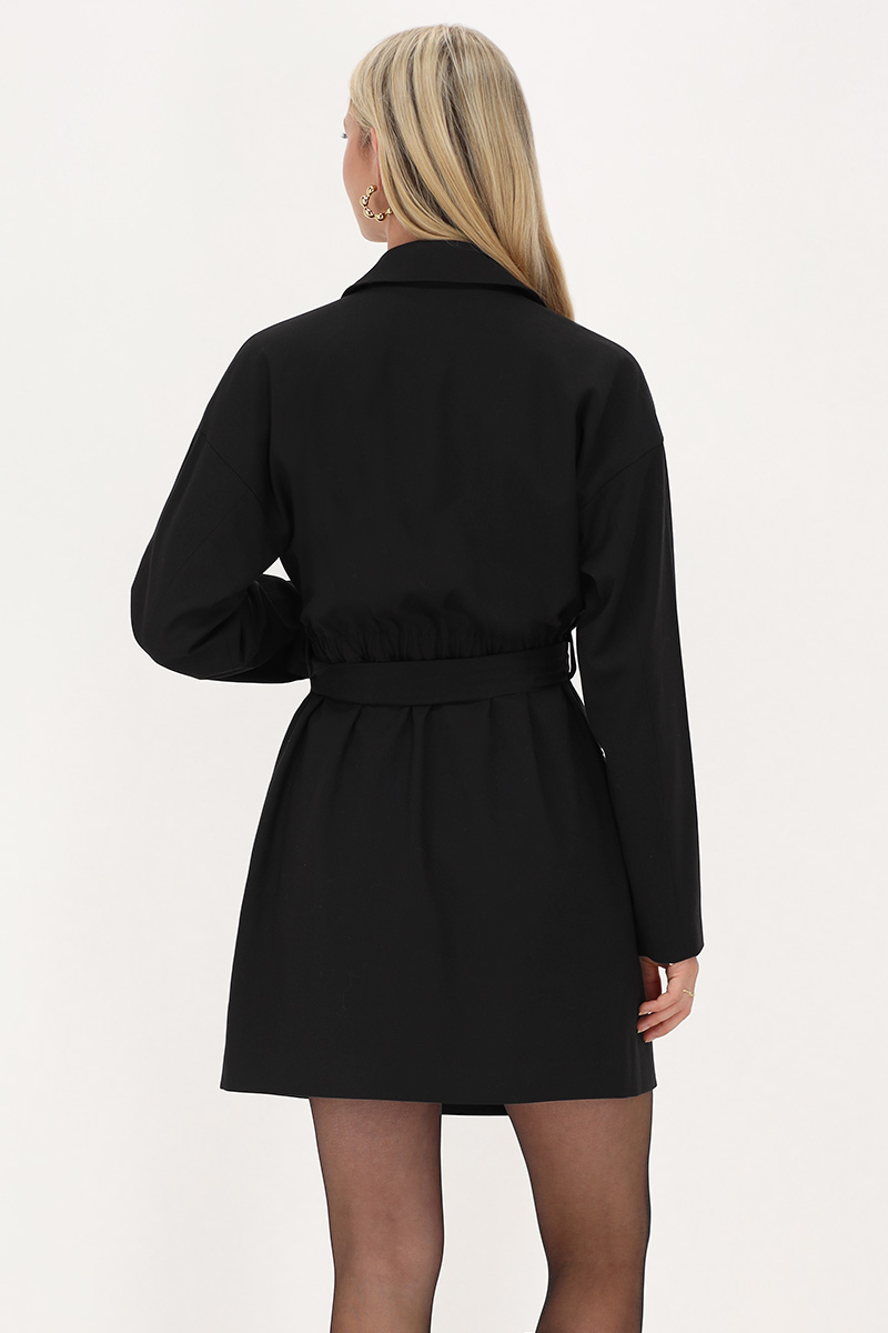 Black blazer dress with lapel collar | My Jewellery