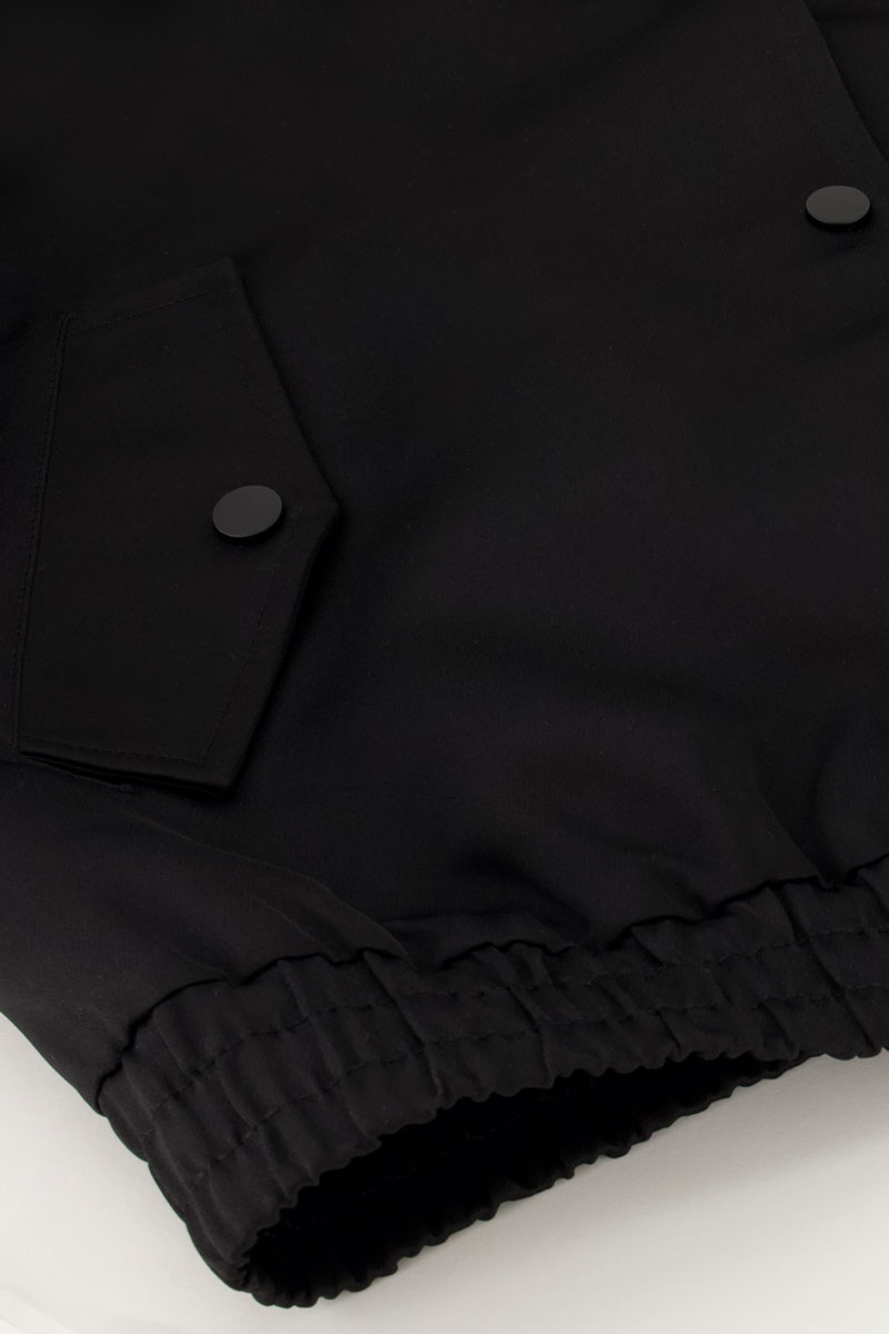 Black bomber jacket satin look | My Jewellery