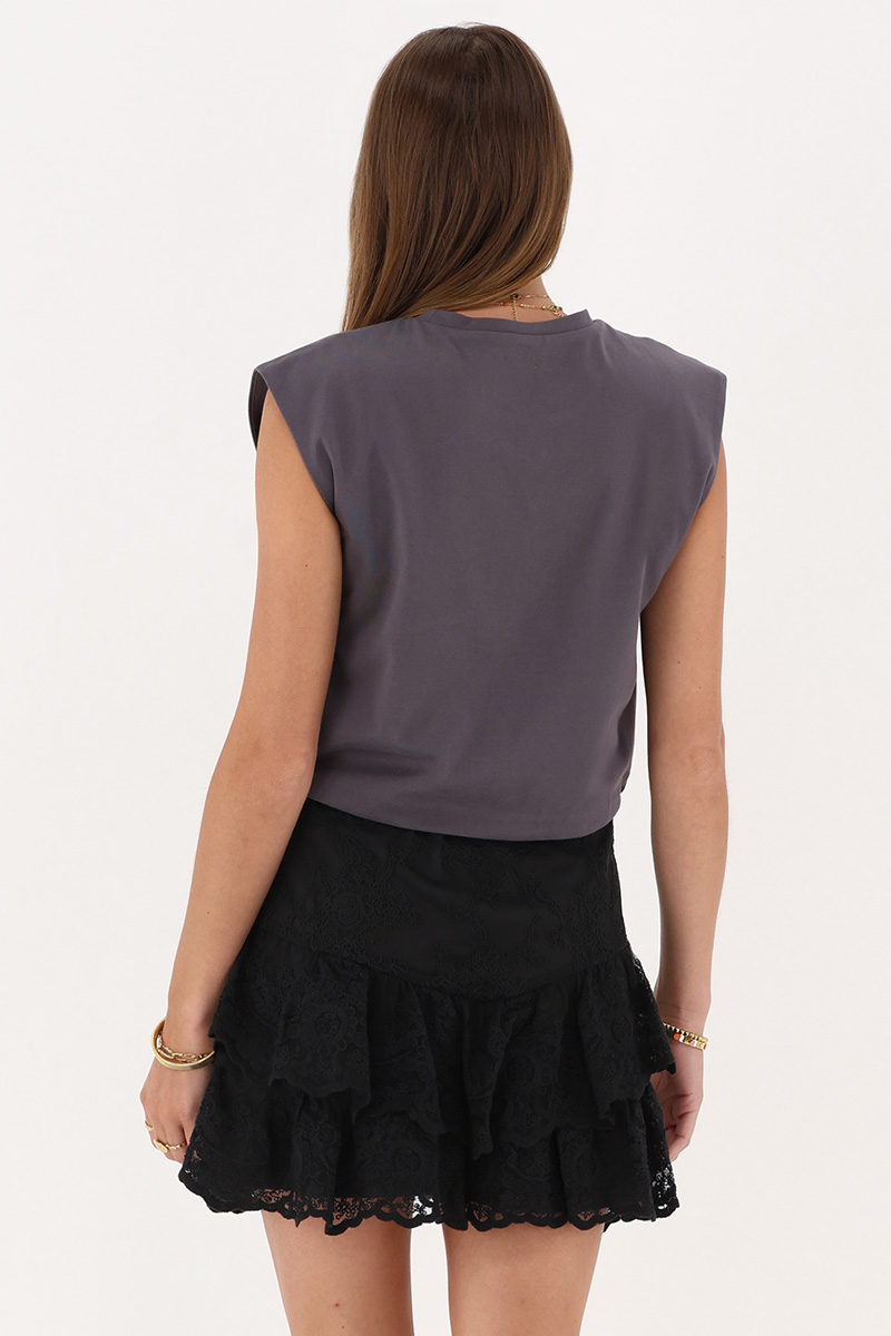 Black short skirt with lace | My Jewellery