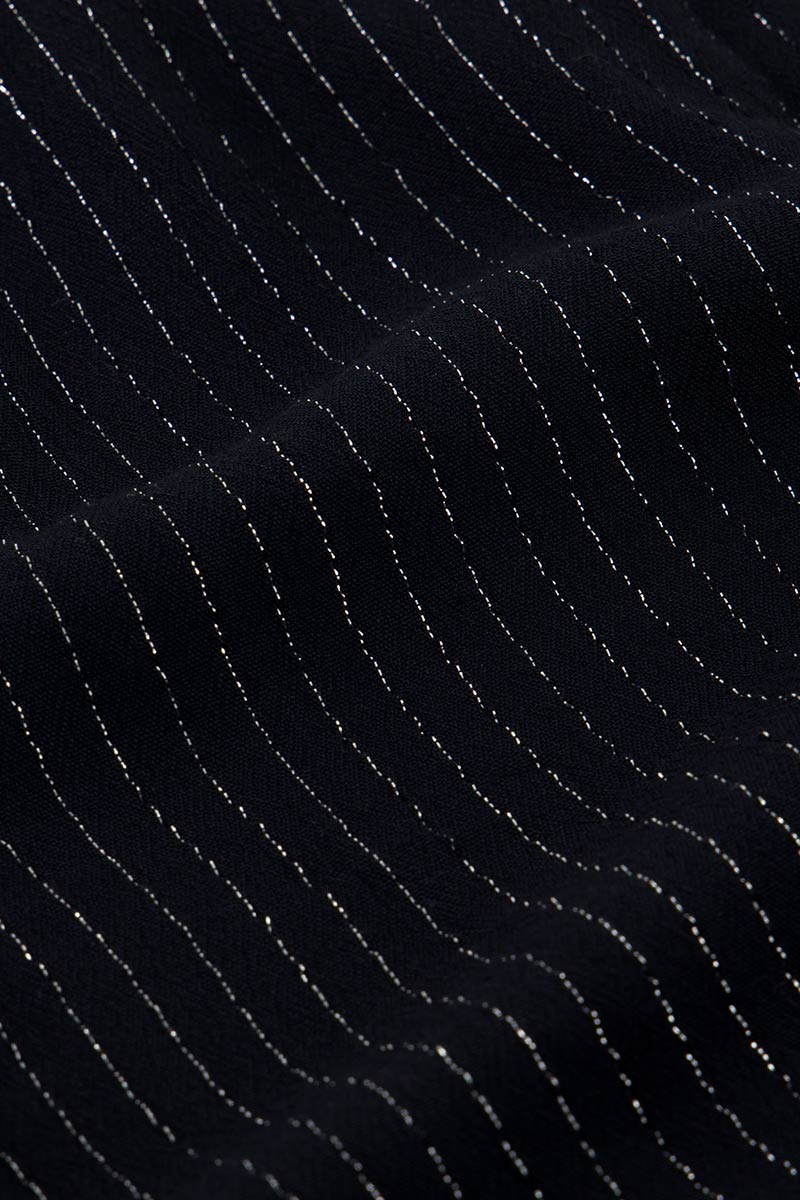 Black multiway wrap maxi dress with lurex | My Jewellery