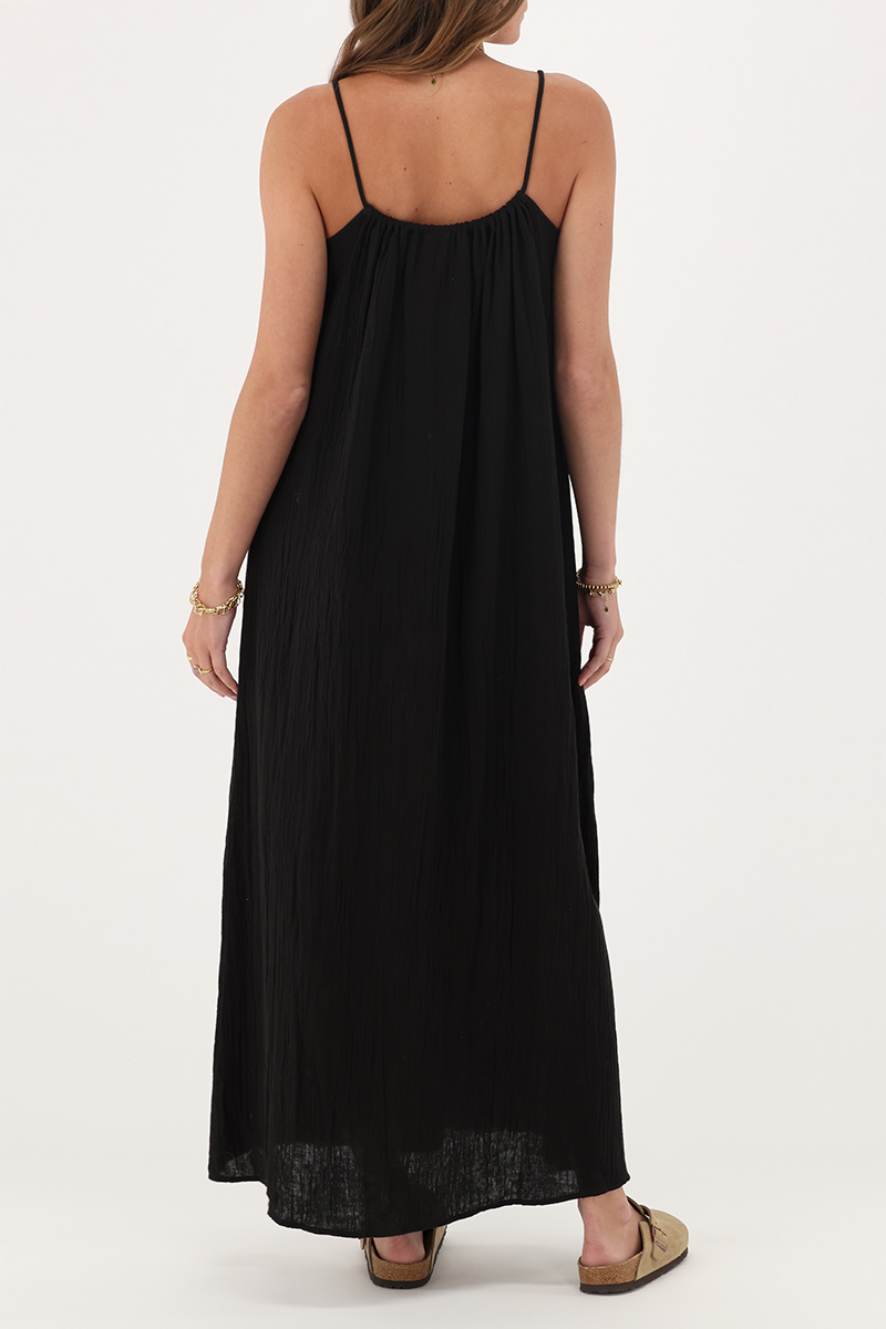 Black muslin maxi dress | My Jewellery