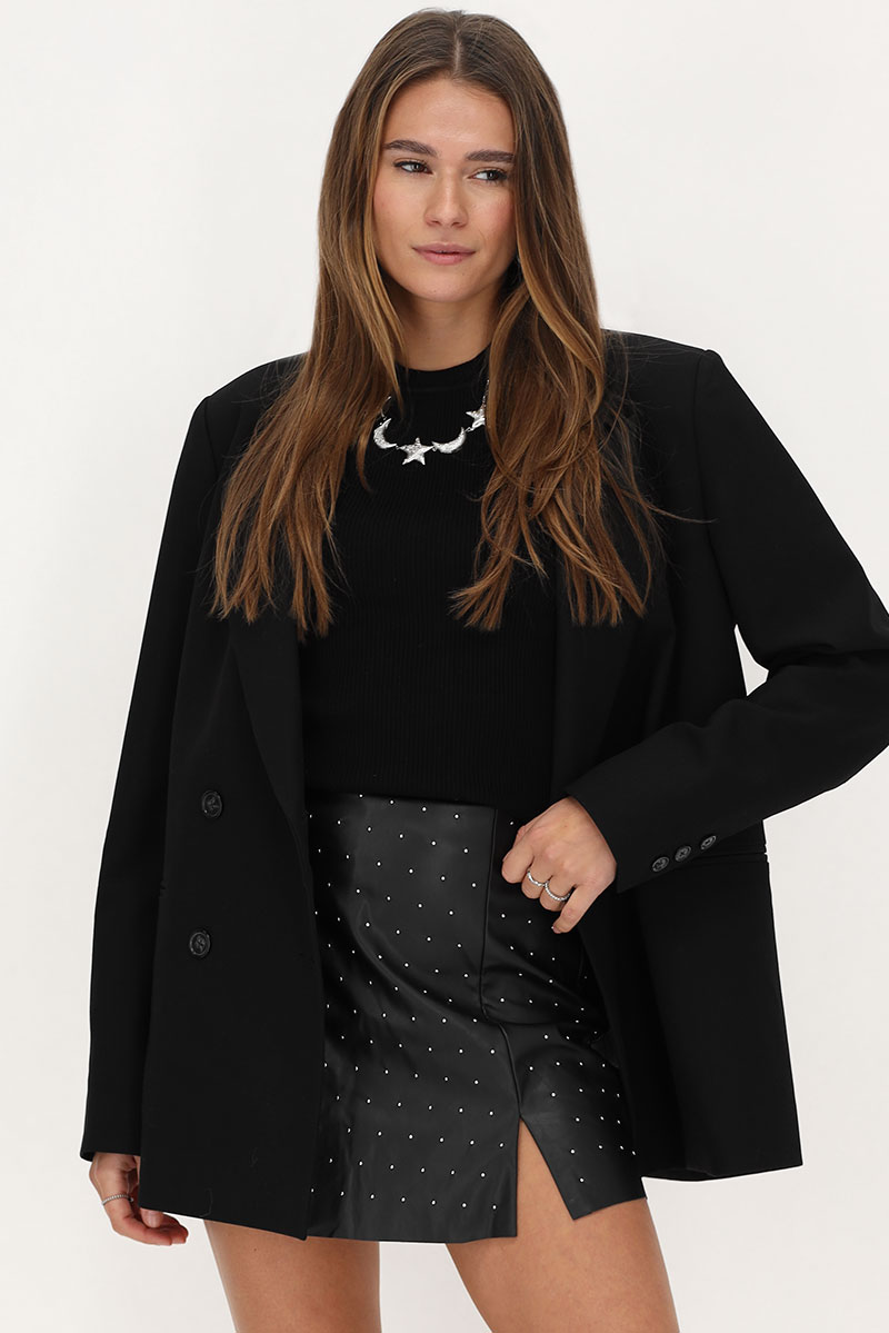 Black skort with studs | My Jewellery