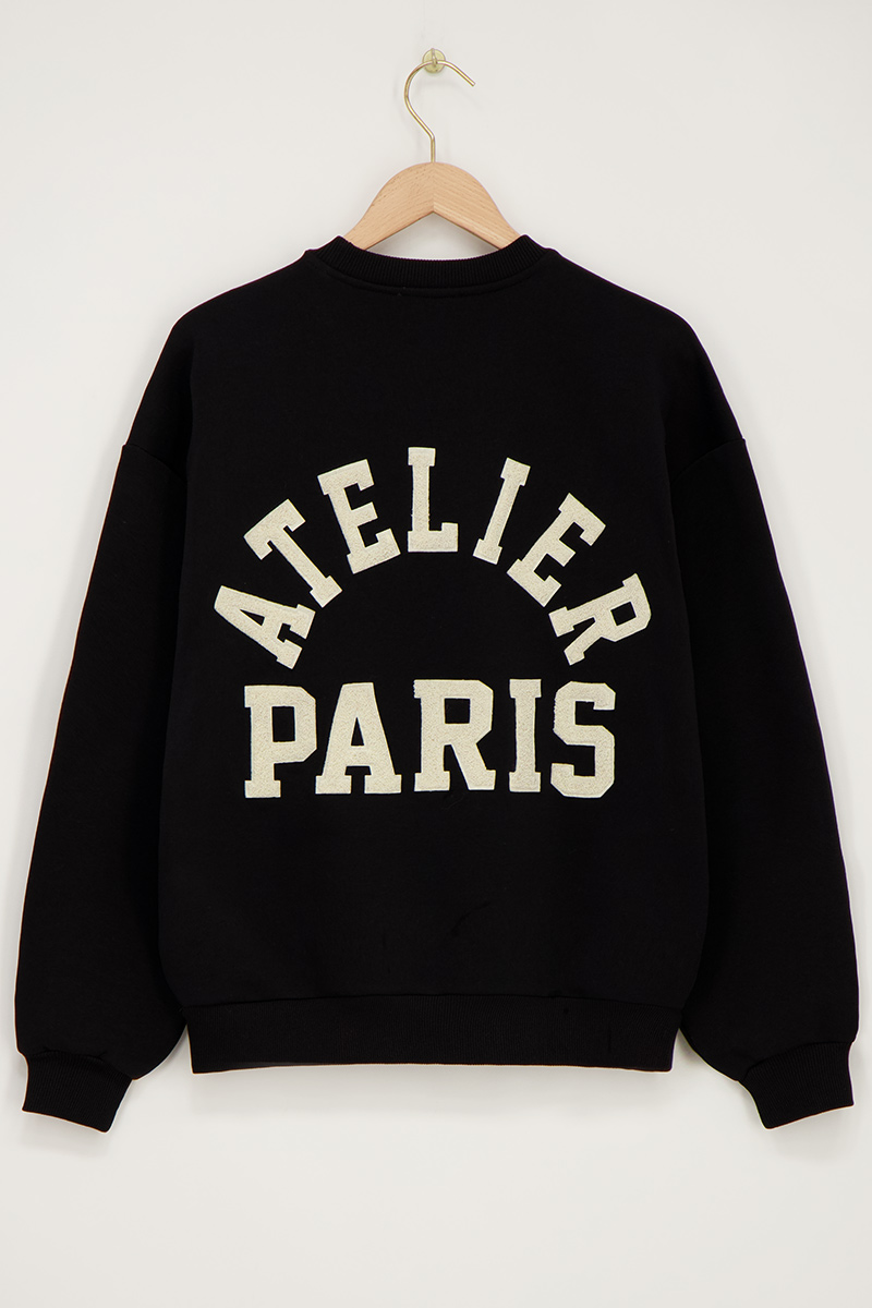 Black sweater "Atelier paris" | My Jewellery