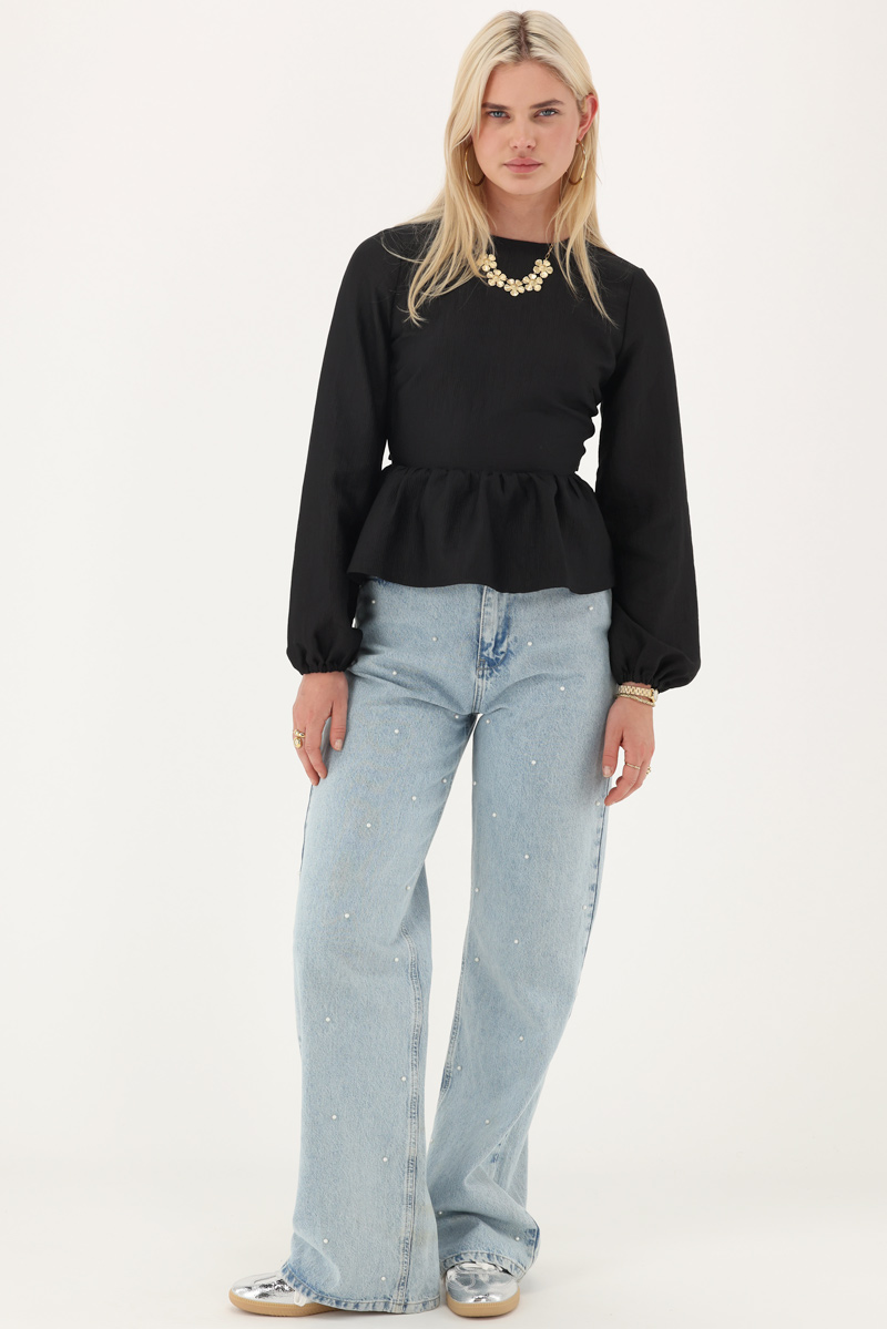 Black top with open back | My Jewellery