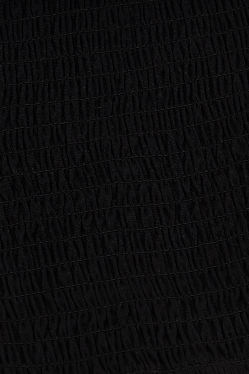 Black top with ruffles & smock | My Jewellery