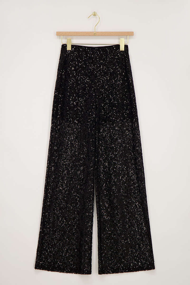 Pantalon large avec paillettes | - My jewellery - Modalova