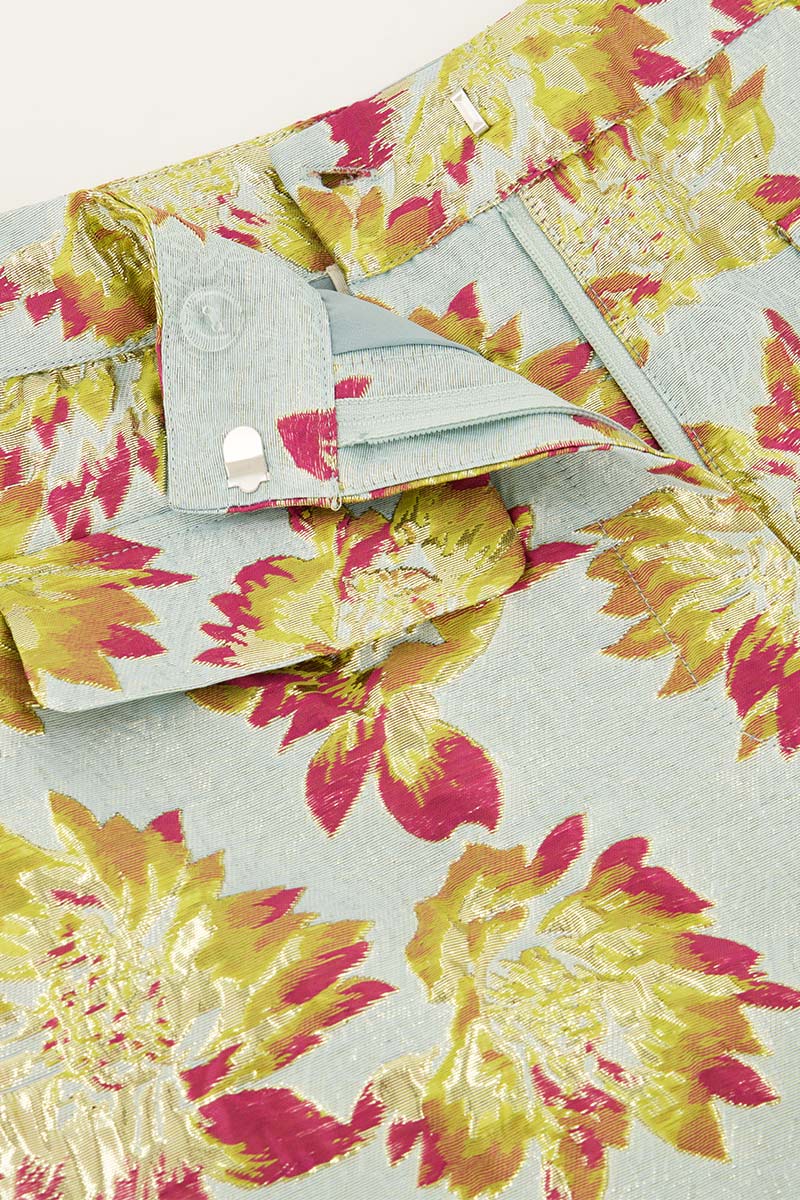 Blue jacquard shorts | My Jewellery