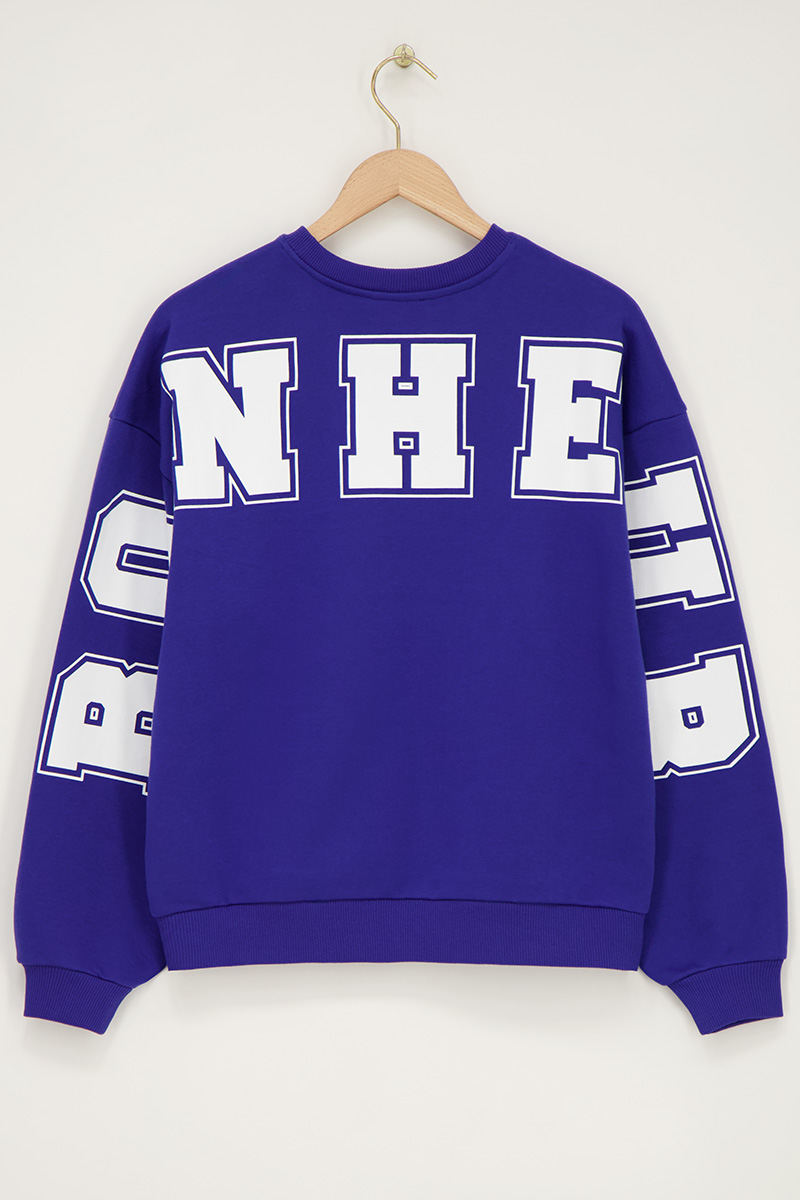 Blue oversized sweater "Bonheur" | My Jewellery