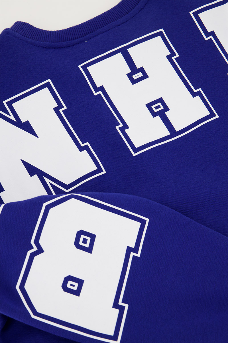 Blue oversized sweater "Bonheur" | My Jewellery