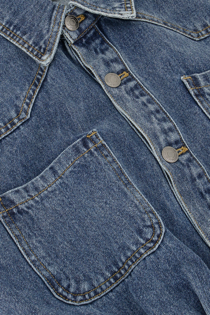 Blue sleeveless jumpsuit denim | My Jewellery