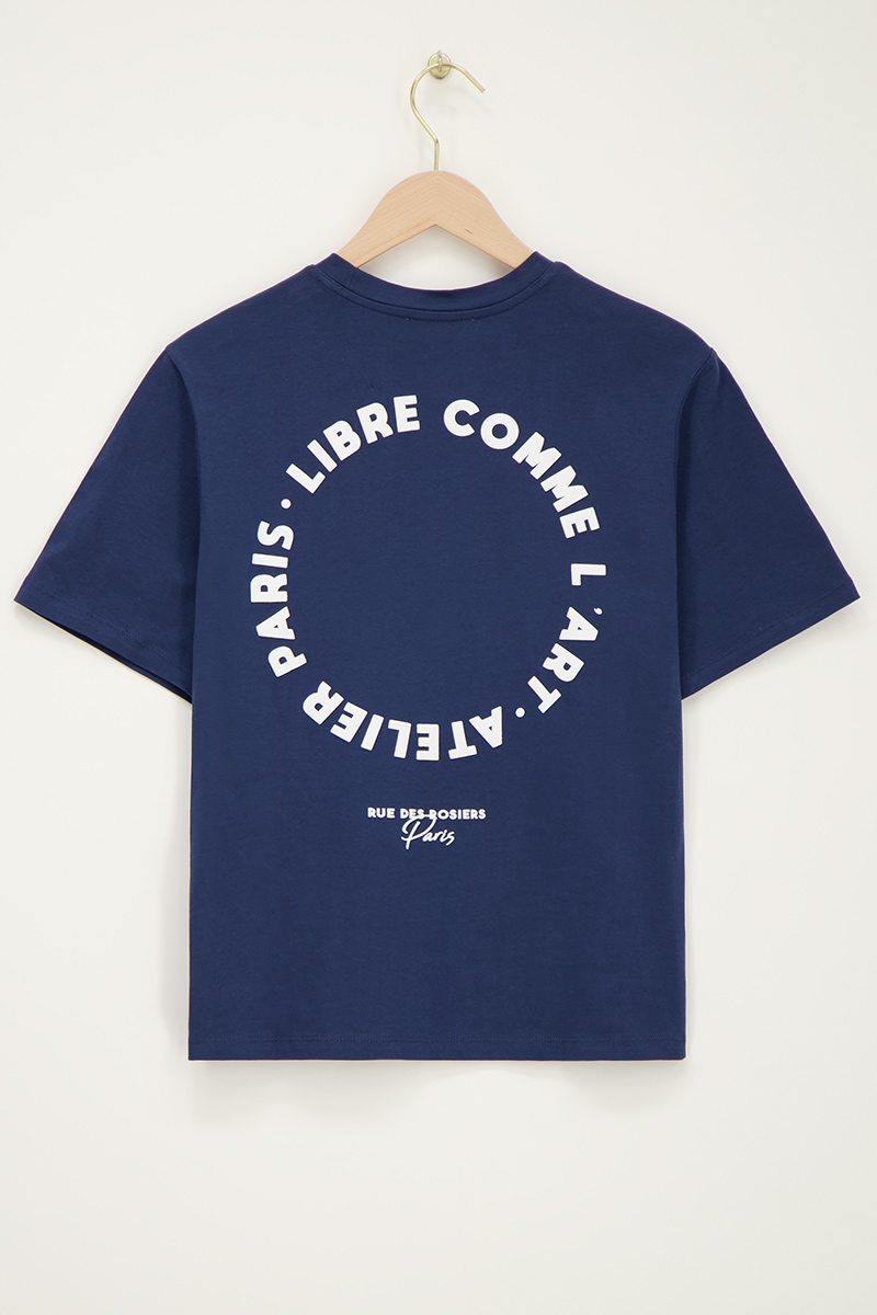 Blue T-shirt "Circle I'art" | My Jewellery