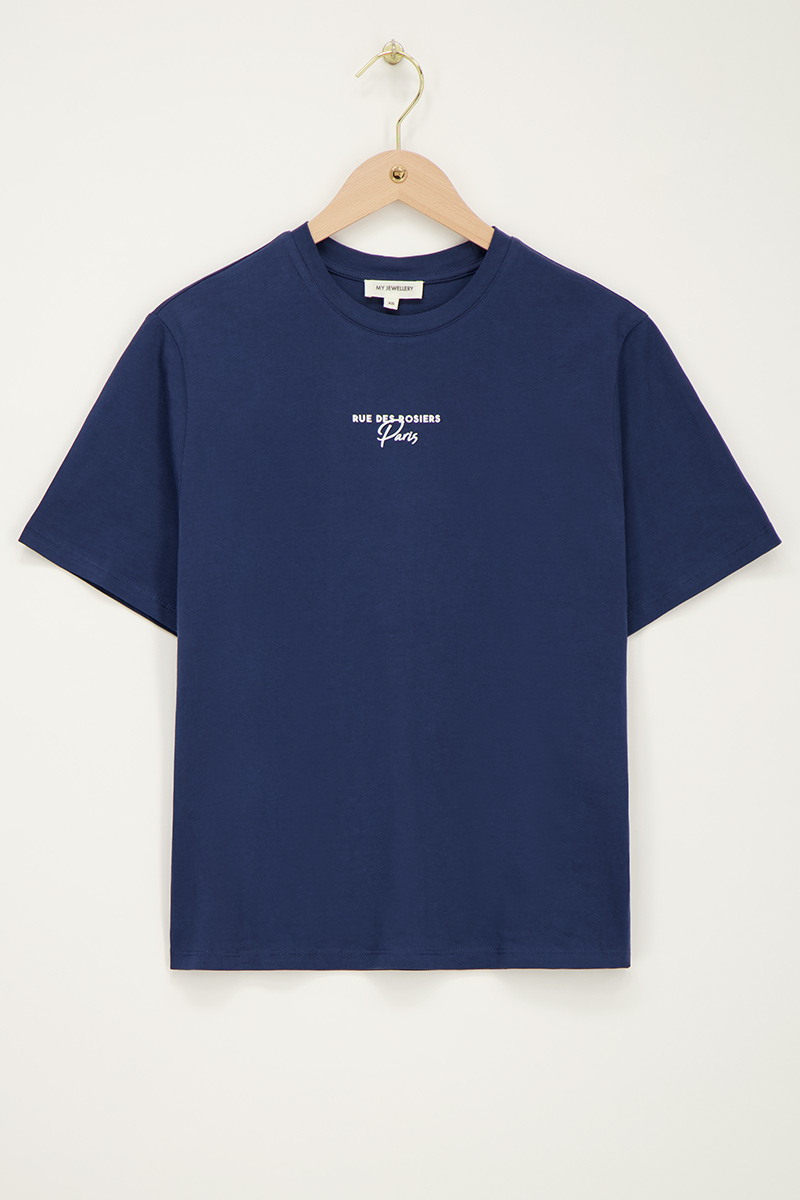 Blue T-shirt "Circle I'art" | My Jewellery