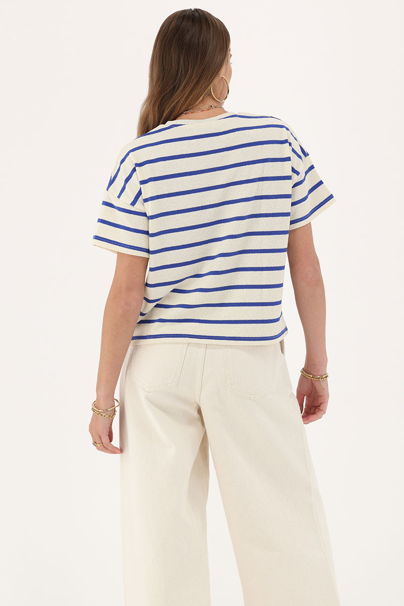 Blue white striped T-shirt | My Jewellery